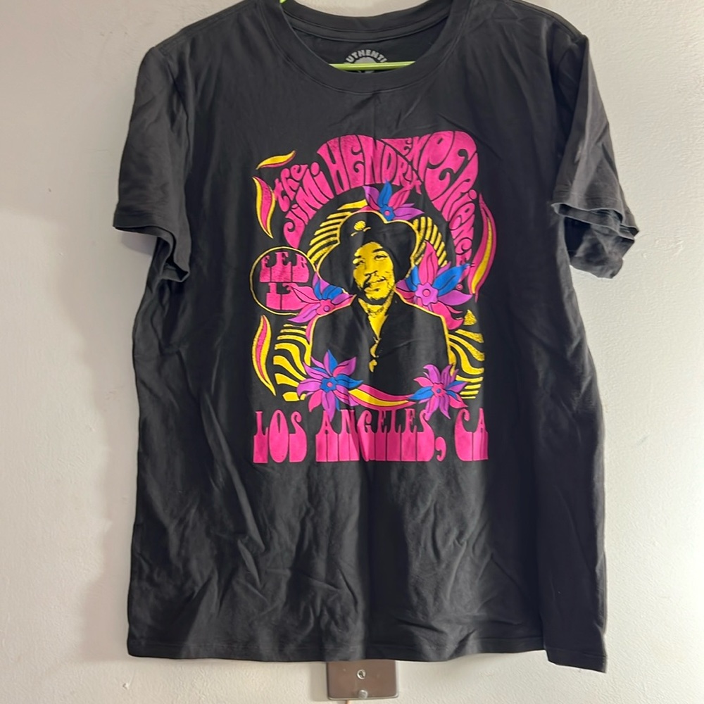 PRE-OWNED JIMI HENDRIX EXPERIENCE  SHORT SLEEVE T-SHIRT UNISEX SIZE XL
